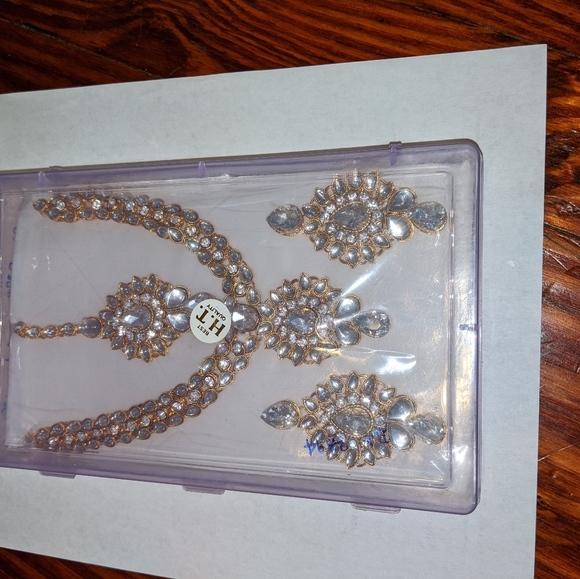 Indian Jewelry. Necklace set (Necklace, Ear Rings, - Picture 2 of 6